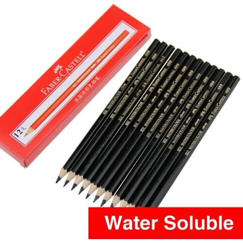 12Pcs/lot FABER-CASTELL High Quality Black 499 Colored Pencils B Hardness Oily Pencil for Student Special Painting Free Shipping