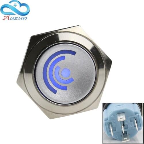 16 mm metal button switch self-locking metal button power switch, red and yellow blue green white 6v 12v 24v 220v