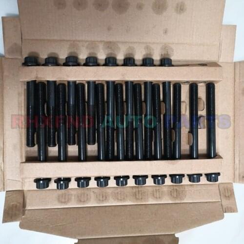 18pcs engine cylinder head 5L bolt Nuts for Toyota Hilux/Dyna/Hiace 2987cc 3.0D L4 8v 1998