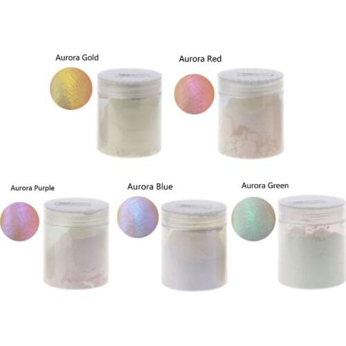 5 Color Aurora Resin Pigments Polarized Diamond Pearlescent Pigments Mica Powder Colorant Resin Dye Jewelry Making Tools