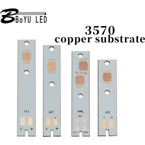 10pcs LED car headlight 3570-H1 ZES radiator copper substrate 2016 c6