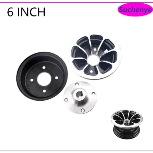 6 inch BMW Keyway Aluminum Alloy Wheel Hub for 4.10/3.50-6 Tyres 6 Inch ATV kart Car Scooter Snow Sweeper Rims