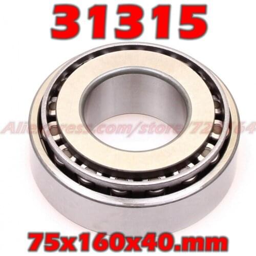 75x160x40 mm Tapered Roller Bearings 31315 27315E HR31315J 31315JR 31315A E31315J 31315VC12 31315U 31315E 75*160*40