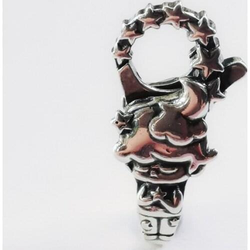 925 Sterling Silver Star Clasp Lock European Jewelry beads