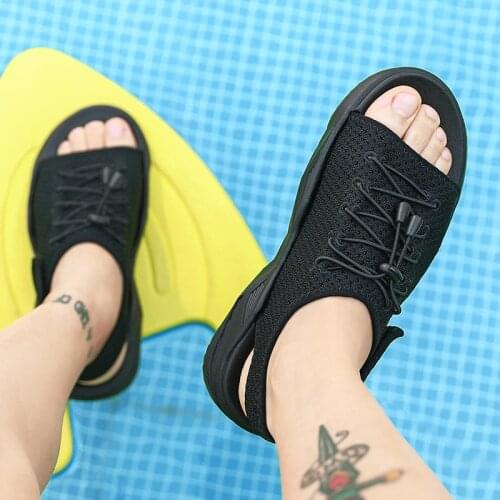 Brand Mens Shoes Summer Breathable Mesh Men Sandals Outdoor Casual Shoes Men Open Toe Beach Sandals Slippers Zapatos De Hombre
