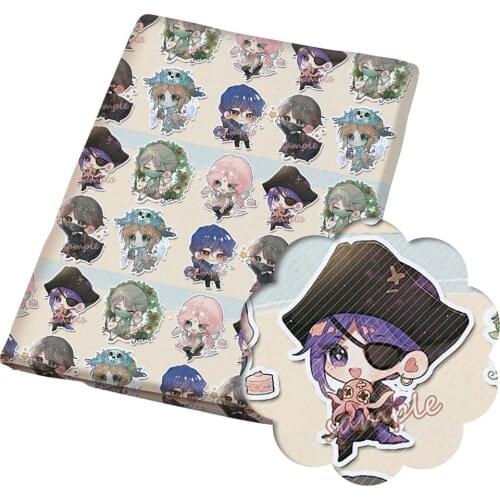 Diy 50*140CM flower pattern Polyester cotton Fabric Patchwor Printed for Tissue Kids Home Textile for Sewing Doll Dress Curtain