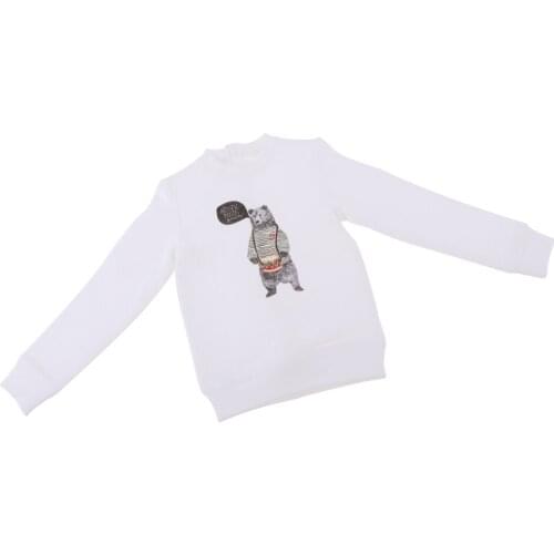 Long Short Sleeves Round Neck Sweatshirt Pullover Tops For 70cm Uncle BJD SD Doll Clothing Accs
