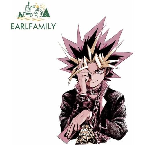 EARLFAMILY 13cm x 8cm for Yuugi Mutou Vinyl Car Sticker Car Accessories Waterproof Suitable for VAN RV Laptop Windshield