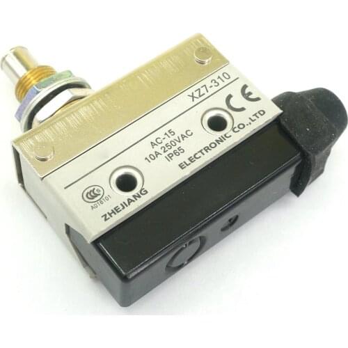 XZ7-310 10A/250VAC NO+NC Limit Switch SPDT Contact Panel Mount Plunger Type IP65