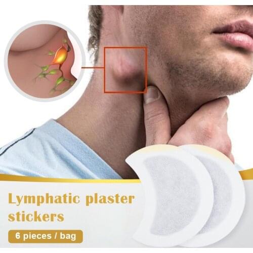 Hot 1pcs（6 Sheets）Lymphatic Detox Patch Anti-Swelling Herbal Stickers Pain Relief Medical Plaster FRE-Drop