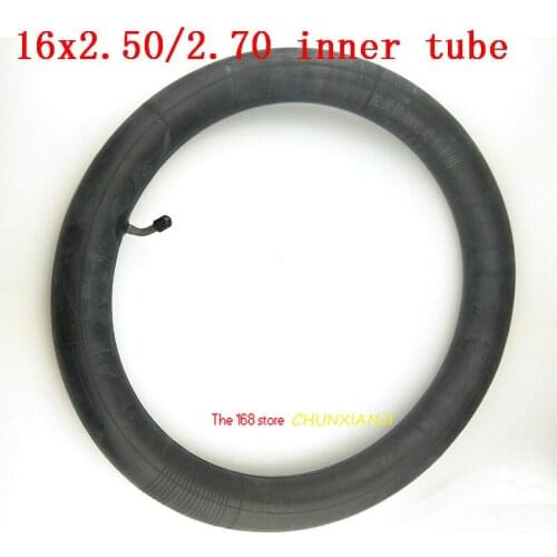 Lightning shipment 16x2.50/2.70 Inner Tube with Bent Valve Stem for Electric Bikes good quality