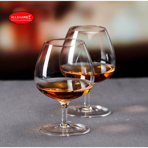 Lead-free crystal glass handmade blown clear brandy glasses snifter drinking cups set of 2pcs 460ml/15-3/6-ounce 900059