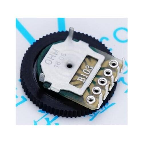 Single Pot 1K 10K 20K 50K B102 B103 B203 B503 16*2mm 3Pin Volume Switch Gear Potentiometer Dial potentiometer x 100PCS