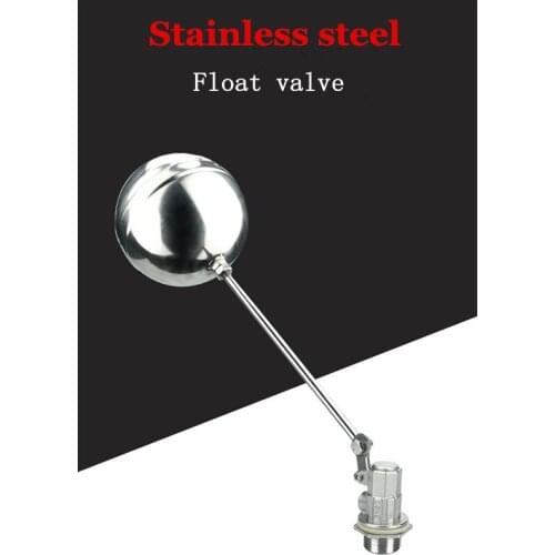 Freeshipping floating Ball Valve DN15 DN20 DN25 Cold and Hot Water Tank Float Valve Water Stainless Steel Flow control valve