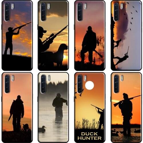 Bird Duck Hunting Sunset Cover For OPPO A5 A9 A31 A53 2020 A1K A5S A15 A52 A72 A83 A91 F5 F7 Reno 2 Z 4 Pro Case