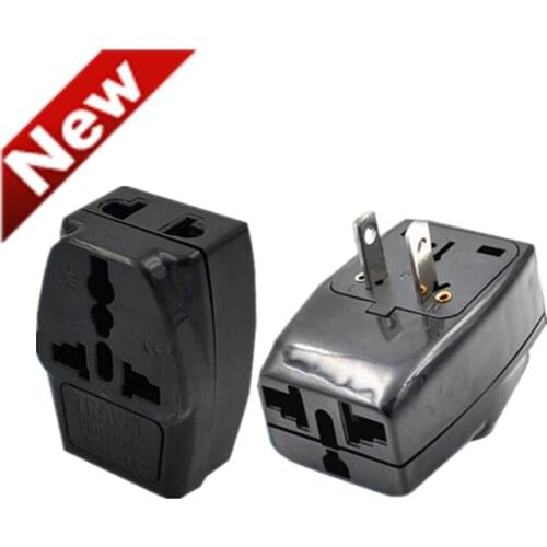 10pcs/lot extended 3 outlet socket splitter US USA AC Power Plug Home Travel Converter Adapter Adaptor Mexico USA Wall charger
