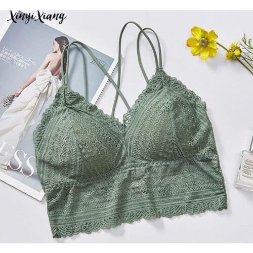 Sexy Lace Seamless Bralette Push Up Beauty Back Underwear Wireless Backless sling Female Lingerie Free Shipping