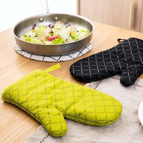 1Pair Silicone Oven Mitt Heat Resistant Gloves Microwave Insulated Glove Kitchen Cooking Tools