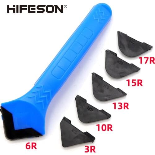 HIFESON Silicone Glass Cement Scraper Tool Caulking Sealant Finishing Grout Floor Cleaning Tile Dirt Tool Spatula Glue Shovel