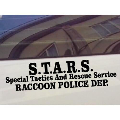 Special Tactics and Rescue Service Waterproof Reflective Word Car Sticker