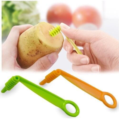 1pc High Quality Manual Spiral Screw Slicer Plastic Potato Carrot Cucumber Vegetables Spiral Knife Kitchen Tools Spiral Slicer