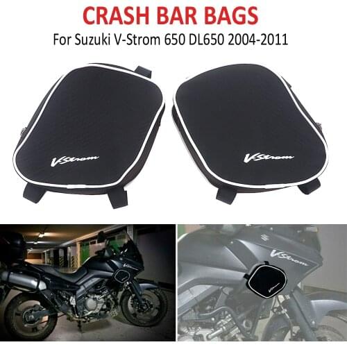 Motorcycle Frame Crash Bar Bags Repair Tool Placement Bag For Suzuki V-Strom vstrom DL 650 DL650 2004-2011 For Givi For Kappa