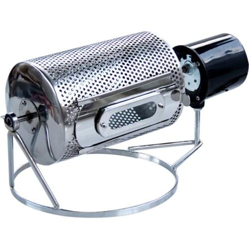 110V/220V Coffee Beans Roaster Stainless Steel Baking Fry Peanut Grain Nuts Dryer Small Rotation Machine Electric Baking Machine