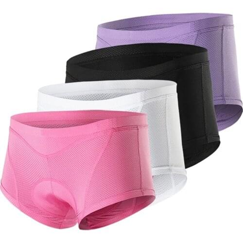 Cycling Shorts Gel 3D Padded MTB Mountain Bike Bicycle Cycling Underwear Compression Breathable Padded Cotton Waist Black Women