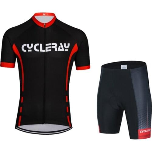 CYCLERAY Bike jersey set MTB Shirt with Silicone Gel Padded Bike Pants Mountain Bikes Jerseys Bicycle Tight cycling set