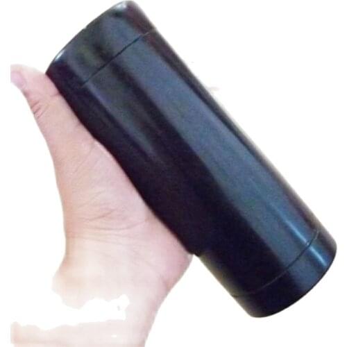 Living magnetic ink green jade tea cup double layer black green jade health water cup can be engraved with calligraphy and paint