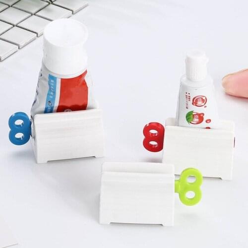 1PC Toothpaste Tube Squeezer Plastic Easy Dispenser Rolling Holder Removable Tooth Clean Paste Press Oral Rolling Squeezer Tube