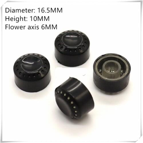 10 Pieces 16.5*10MM Light Transmission Knob Cap Potentiometer Amplifier Volume Adjustment Switch Cap Flower Shaft 6MM
