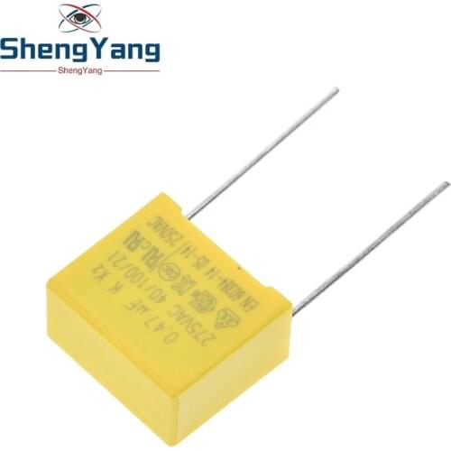 10pcs 470nF capacitor X2 capacitor 275VAC Pitch 15mm X2 Polypropylene film capacitor 0.47uF