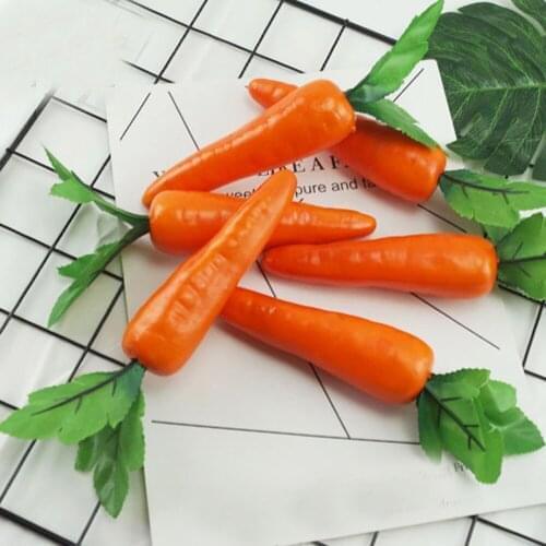 10pcs High Imitation Fake Artificial Carrot Vegetable&plastic Fake Simulated Artificial Carrot Model Ornaments Decoration