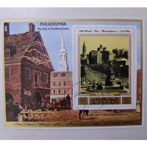 1976 Philadelphia, archman Miniature Sheet Post Stamps Postage Collection