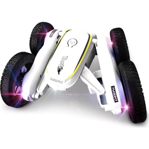 2.4GHz RC Stunt Cars 50 Mins long Play Time Racing Vehicles Fancy Rotating 360 Degree Flips Cool Lights & Music rc car toy