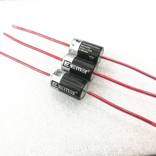 20Pcs/LOT EEMB ER14250 1/2AA 3.6V 1200mAh Lithium Battery With welding 14250