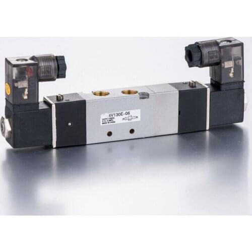4V130E-06 1/8 " double head three position exhaust type solenoid valve
