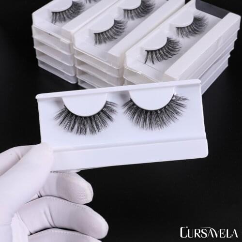 5/10/20 pairs Handmade Eyelashes 3D Soft Mink Hair Eyelashes Natural Long Wispy Makeup Eye Lash