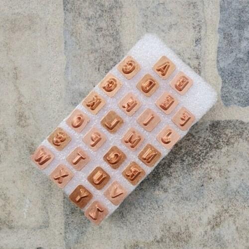 7*7mm Technical Alphabet Leathercraft Staming Tool Leather Carving DIY for Printing Carved Hardness Steel Leather Craft