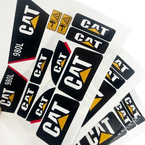 980L Sticker For Huina 583 1583 10 Channel 1:14 RC Remote Control Excavator Bulldozer Alloy Truck Upgrade Sticker