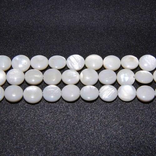6MM Natural Round flake flat white loose Trochus Shell Beads For Jewelry Making handmade DIY Charm Bracelet Necklace Earring