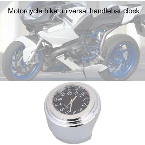 Handlebar Clock Universal Waterproof Aluminum Alloy 7/8 inch Motorcycle Luminous Watch Instruments