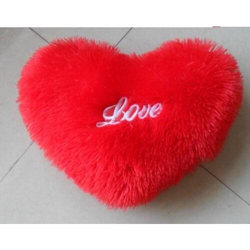 35x22cm red heart " love " throw pillow toy birthday gift t8745