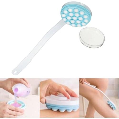 Long Handle Cream Lotion Applicator Back Massager Scrubber for SPA Bath Tool VJ-Drop