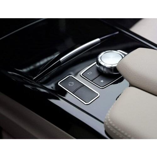 For Mercedes Benz E Class W212 C207 E350 Coupe 2013-2017 E200 E260 Autobro Aluminum Alloy Car Inner E-S Button Frame Trim Cover