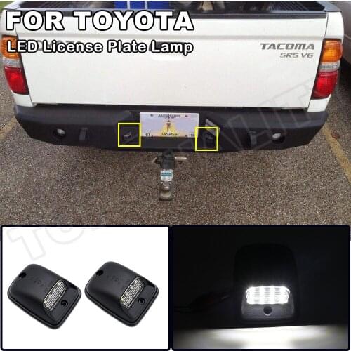 For Toyota Tacoma 1995 1996 1997 1998 1999 2000 2001 2002 2003 2004 12V LED License Number Plate Light Lamps No Error