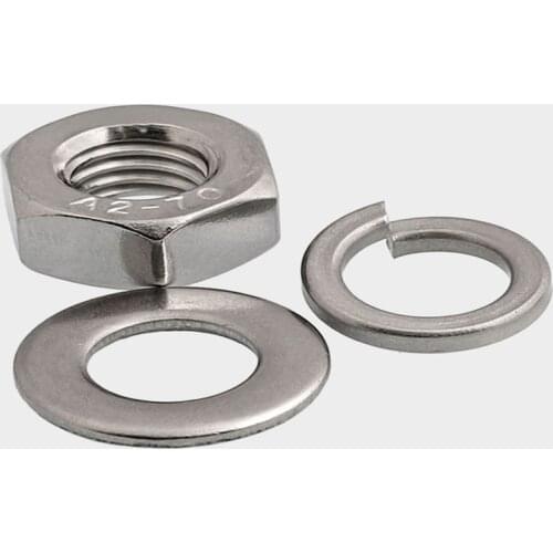 Stainless steel nut flat washer spring combination set screw cap m3m4m5-m22