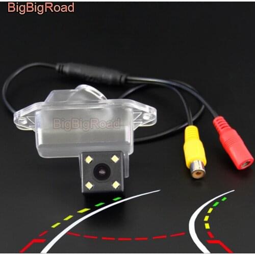 BigBigRoad For Mitsubishi Grandis MPV Evolution X Outlander Pajero IO Car Intelligent Dynamic Track Rear View Parking CCD Camera