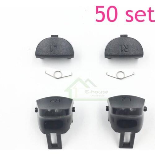 50 Sets JDS 040 JDM 040 New Version Controller L1 R1 L2 R2 Trigger Button with Spring Replacement For PS4 Pro controller